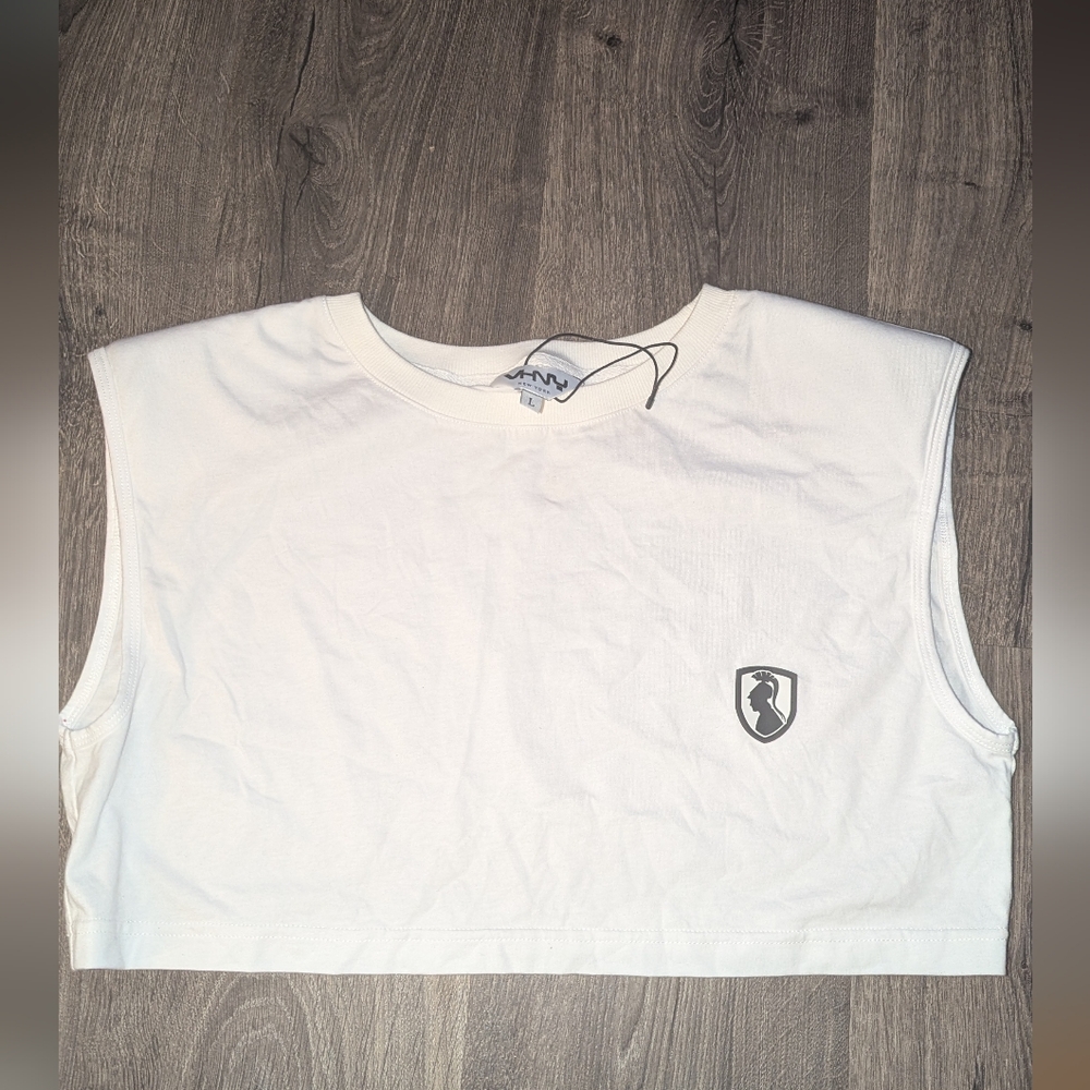 VHNY New York White Sleeveless Crop Top - New with Tags!